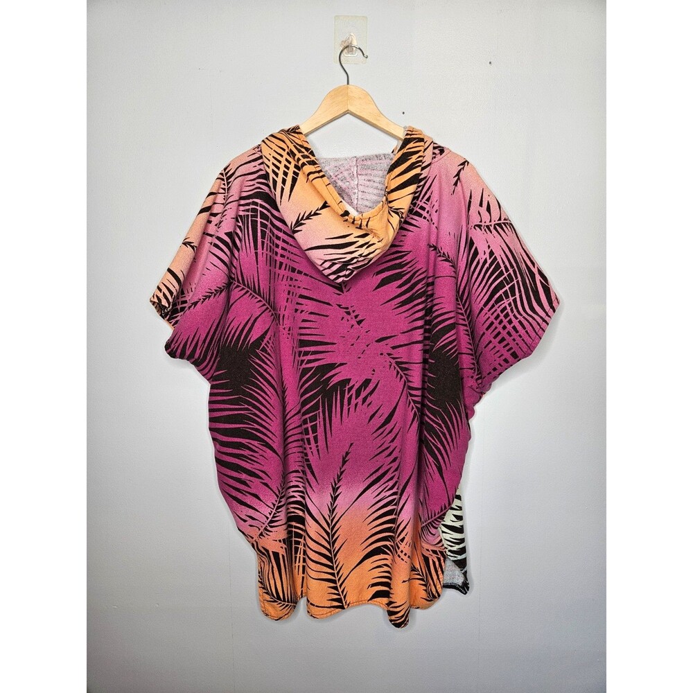 IKEA KÅSEBERGA Hooded Poncho S/M Tropical Print Terry Cotton Pullover Surfing - Picture 6 of 9